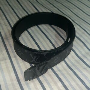 Louis Vuitton Matte black belt